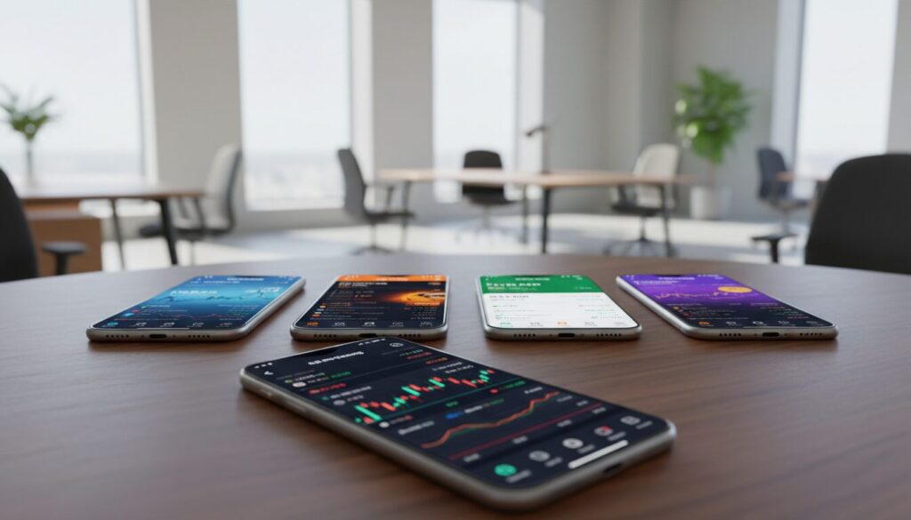 app trading demo comparaison plateformes mobiles