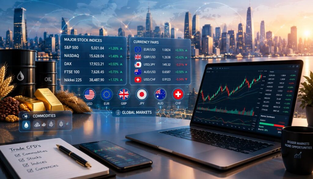 CFD actions et actifs sous-jacents