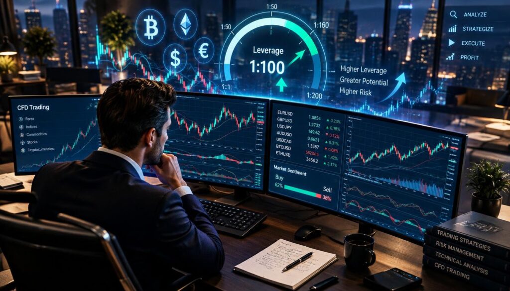 Effet de levier dans le trading CFD